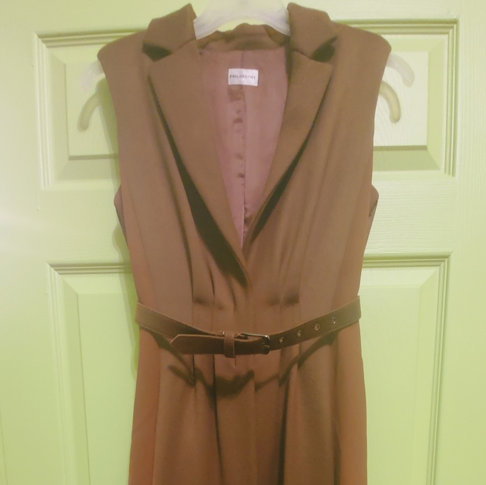 Italian Wool Vest Coat, One of a Kind, SZ 4 - Picture 3 of 9